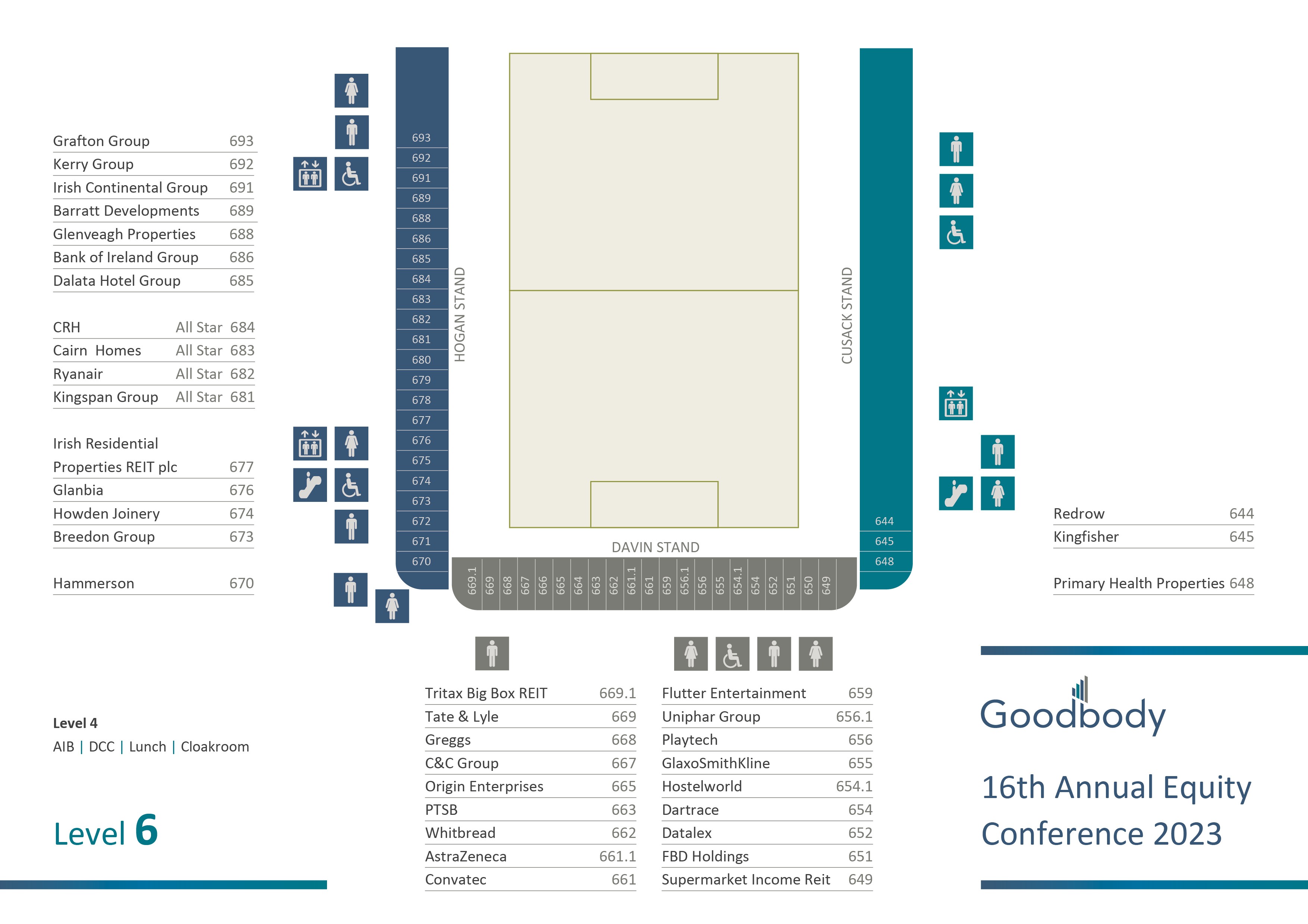 Goodbody Equity Conference Level 6 Meeting Rooms